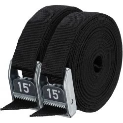 NRS 1" HD Tie Down Straps - 15' OKC Kayak Custom Straps Accessories